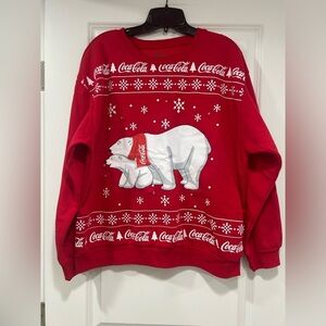 Coca-Cola Polar Bear Light-Up Christmas Sweatshirt